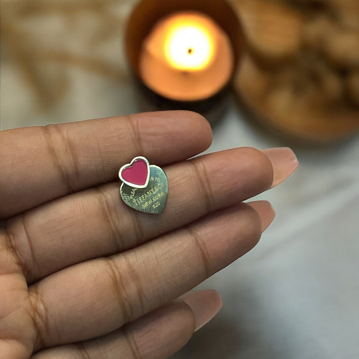 SS Brand Inspired Heart Tiny Earrings