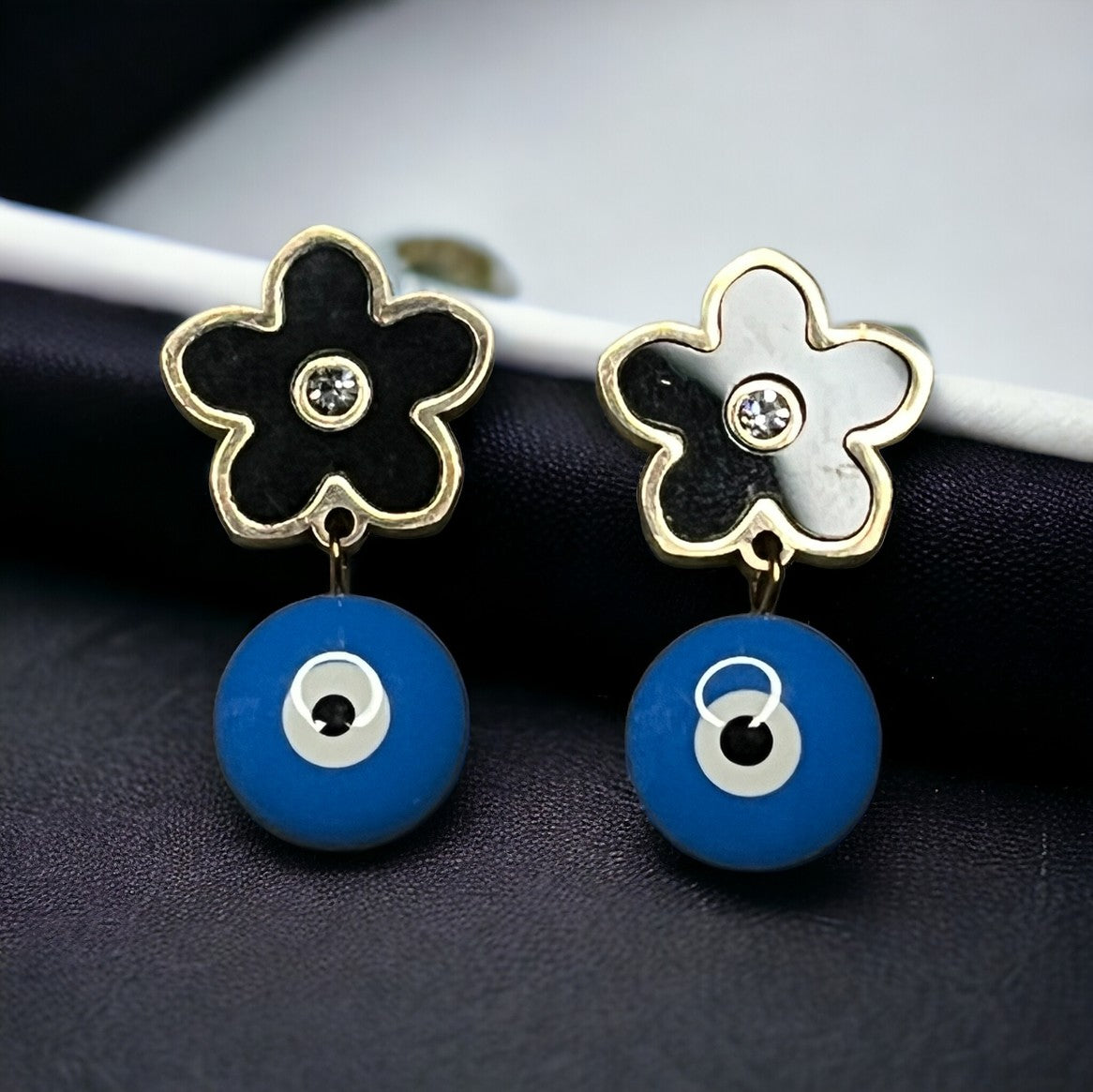 SS Evil Eye Flora Earrings