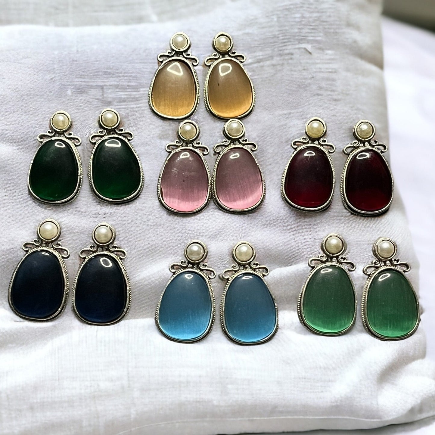 SS Minty Pearl Whispers Earrings