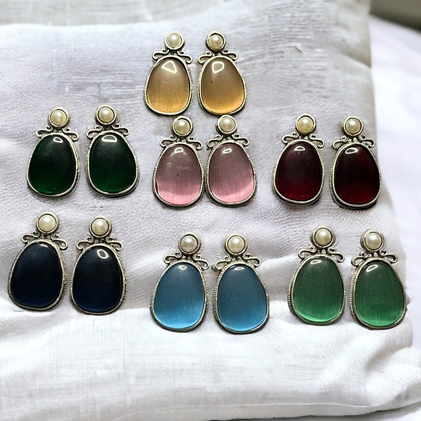 SS Yellow Pearl Whispers Earrings
