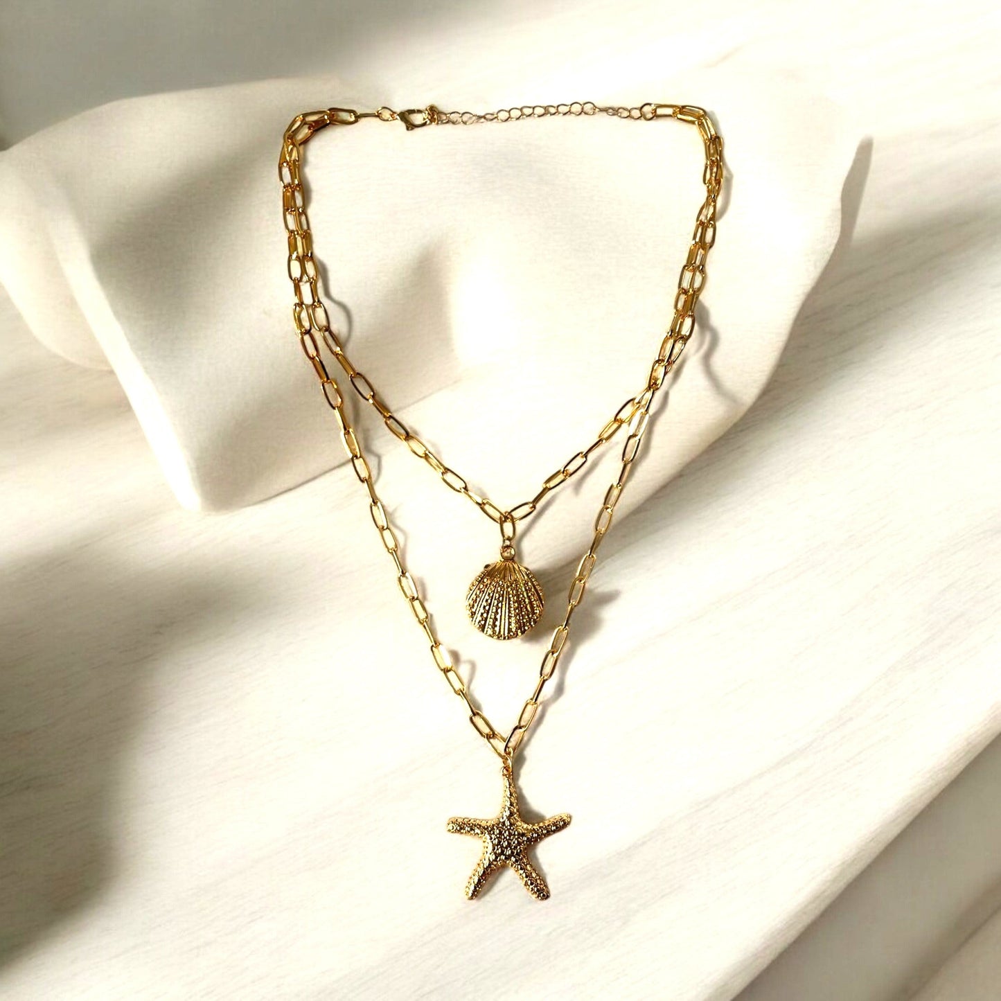 Shell & Star Duo Necklace