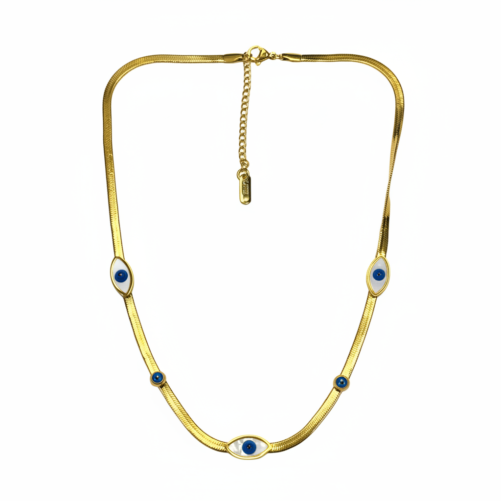 Evil Eye Band Necklace