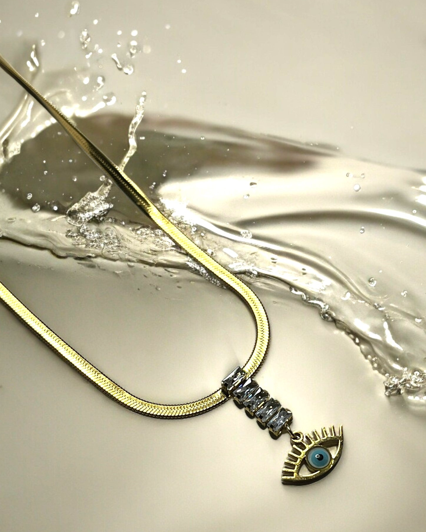 SS Lisbon Evil Eye Crystal Necklace