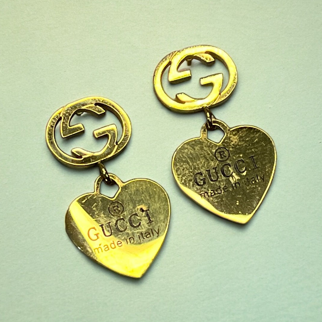 SS Brand Inspired Heart Earrings