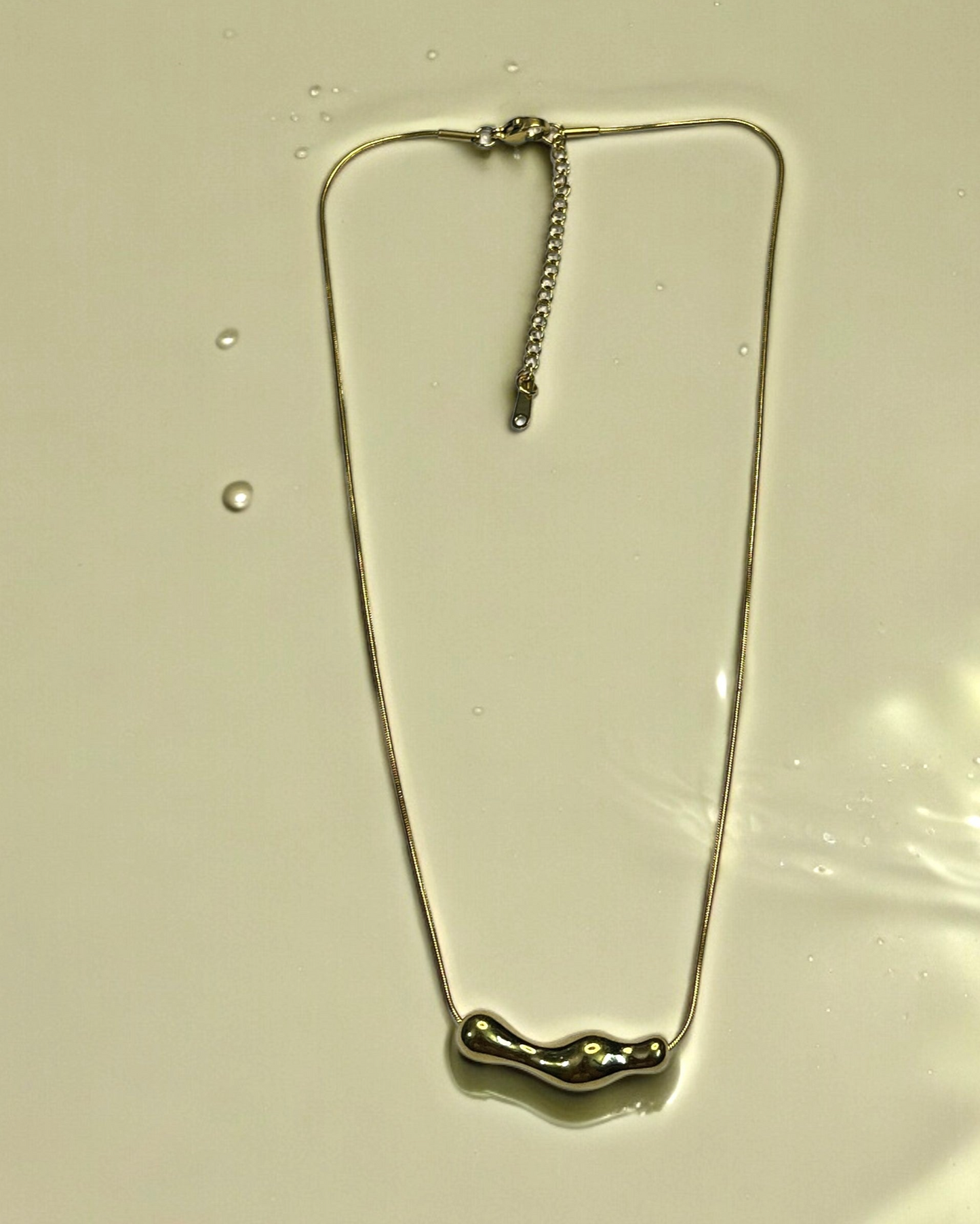 SS Melted Log Necklace