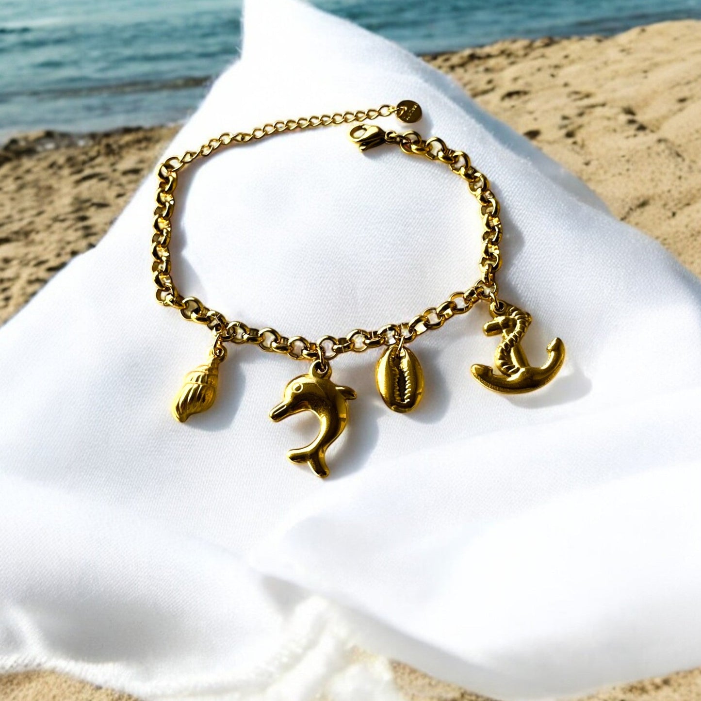 18K Tidal Treasures Charm Bracelet