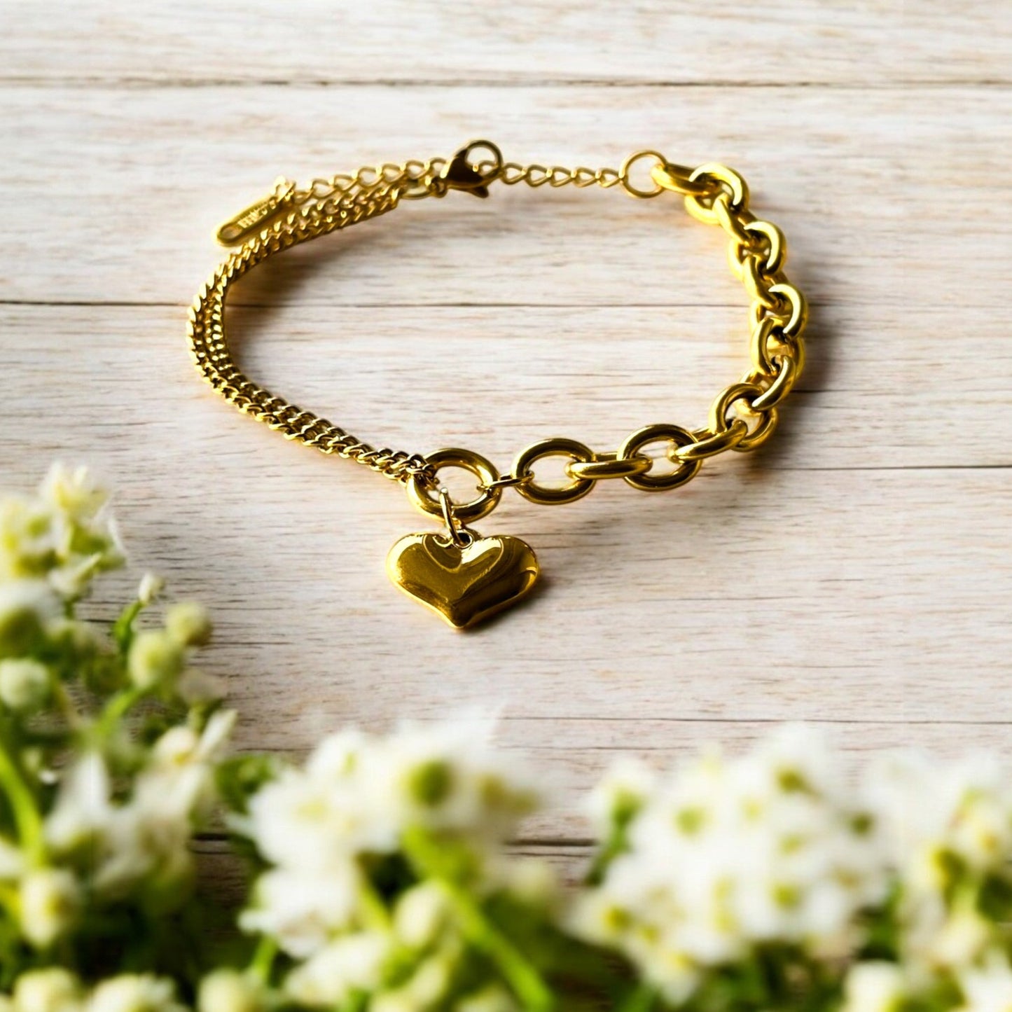 18K Linked in Love Bracelet