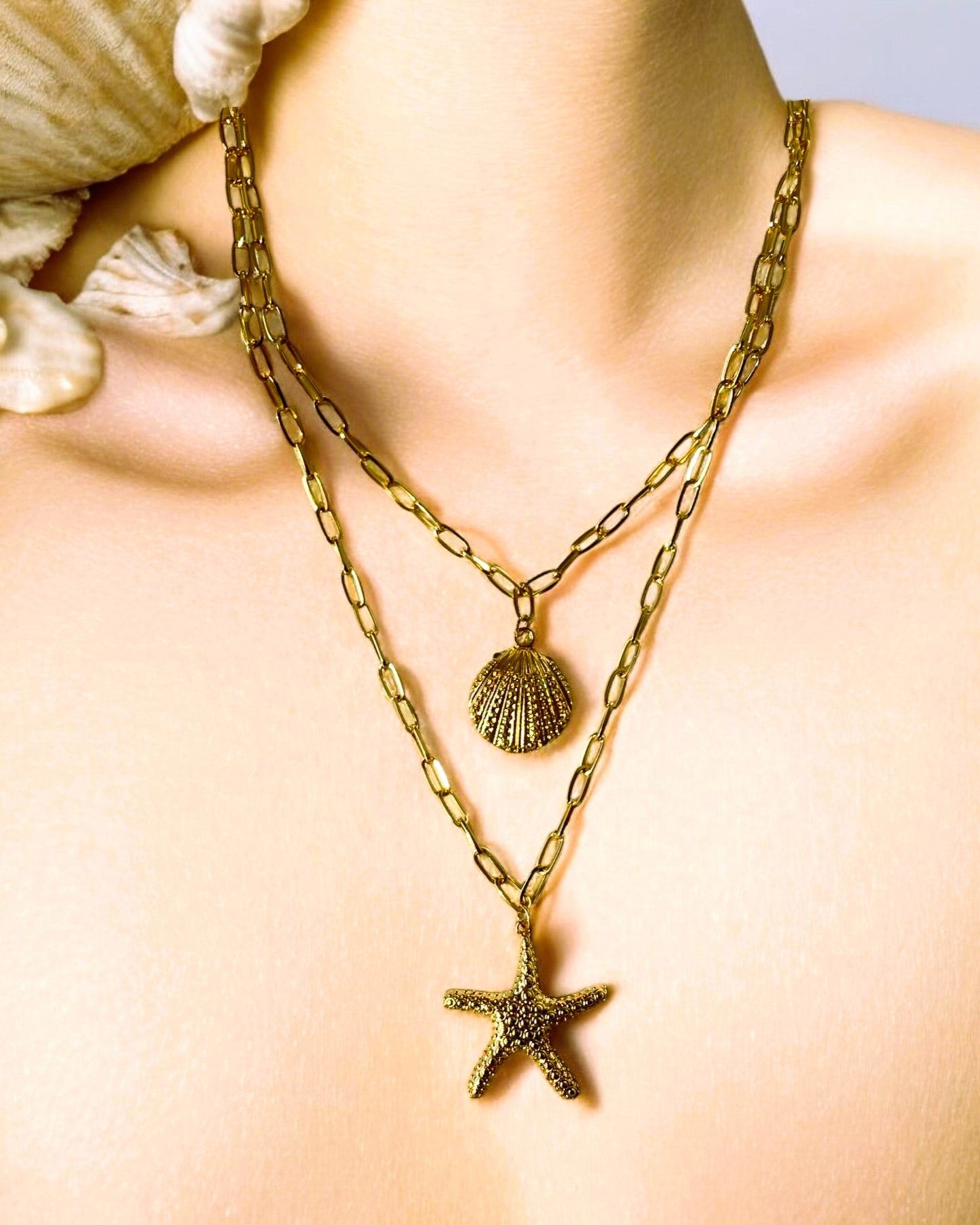 Shell & Star Duo Necklace