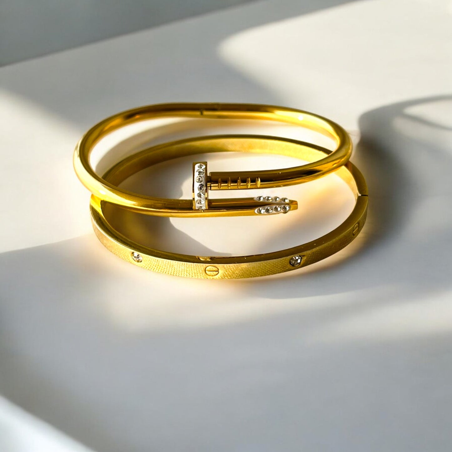 18K Gold Plated Zyrah Duet Bracelet