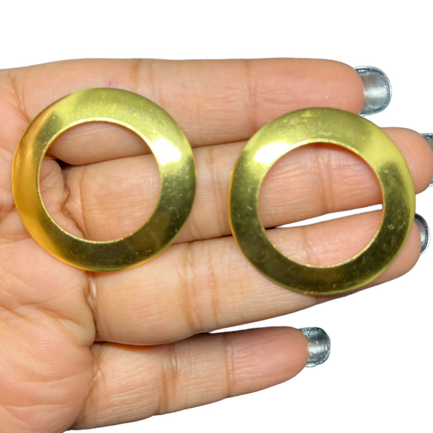 SS Golden Hollow Earrings