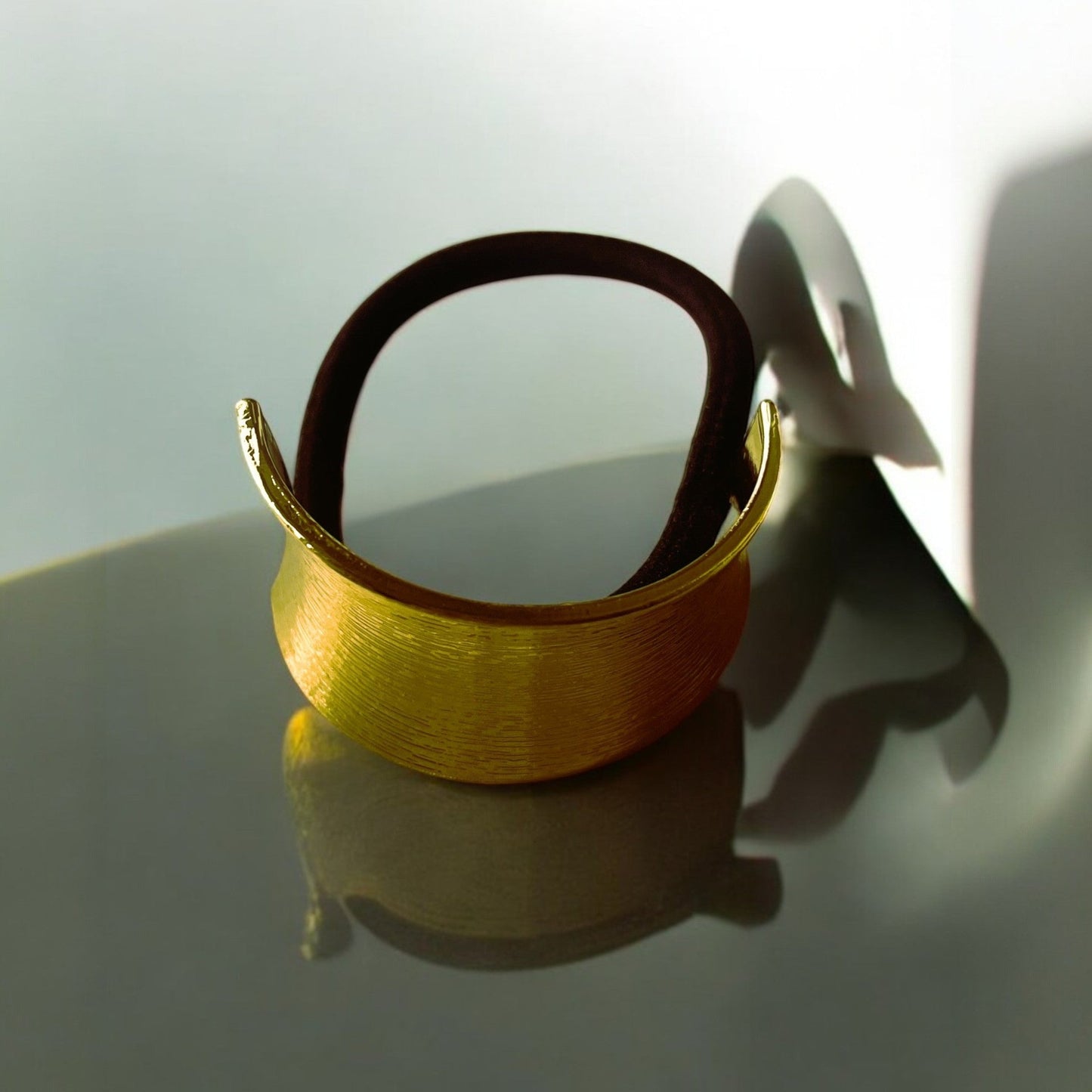 18K Golden Arc Stainless Steel Hair Tie