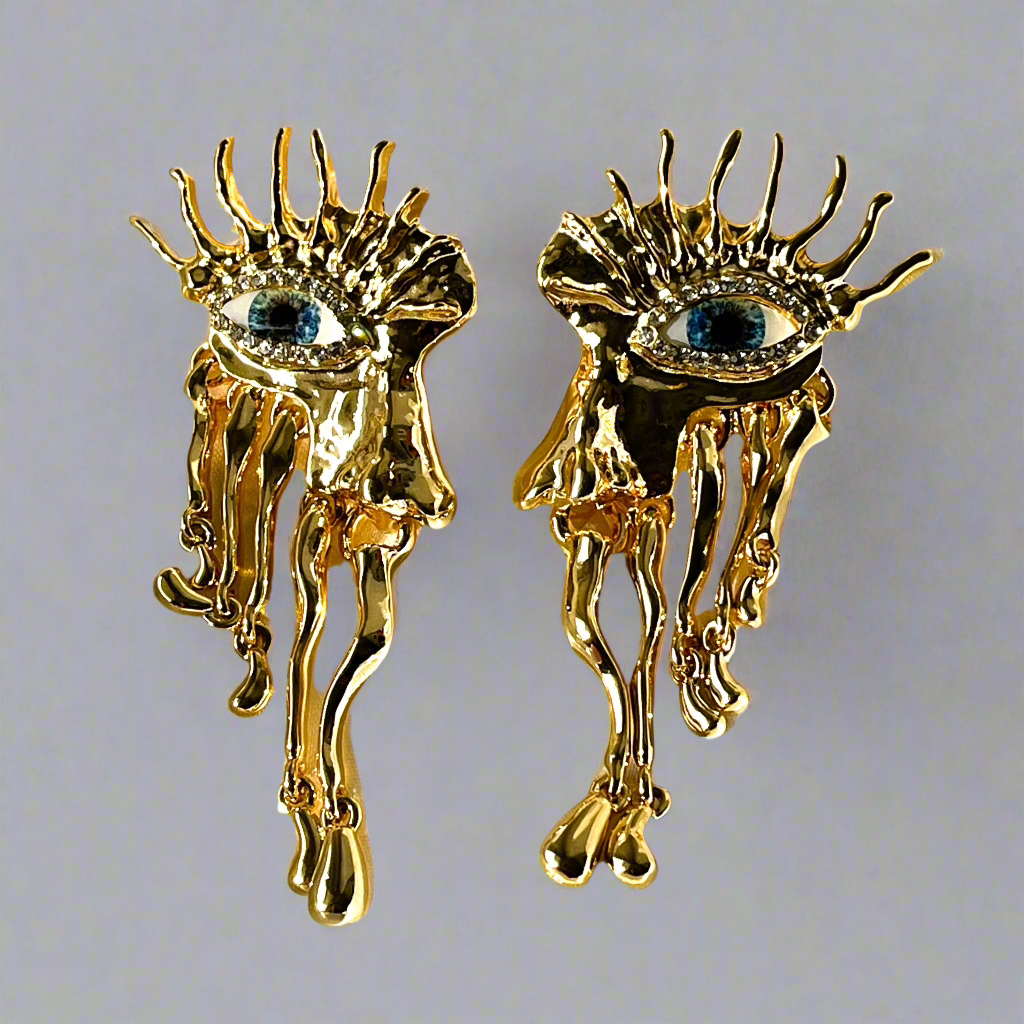 Melting Evil Eye Earrings