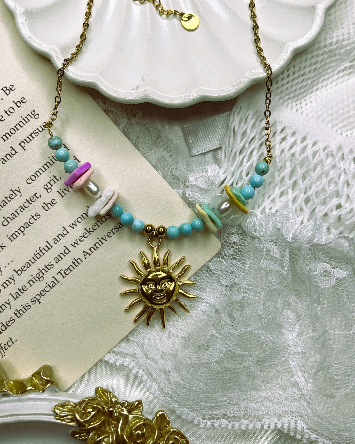 Aurelia Sun 18K Gold Plated Necklace