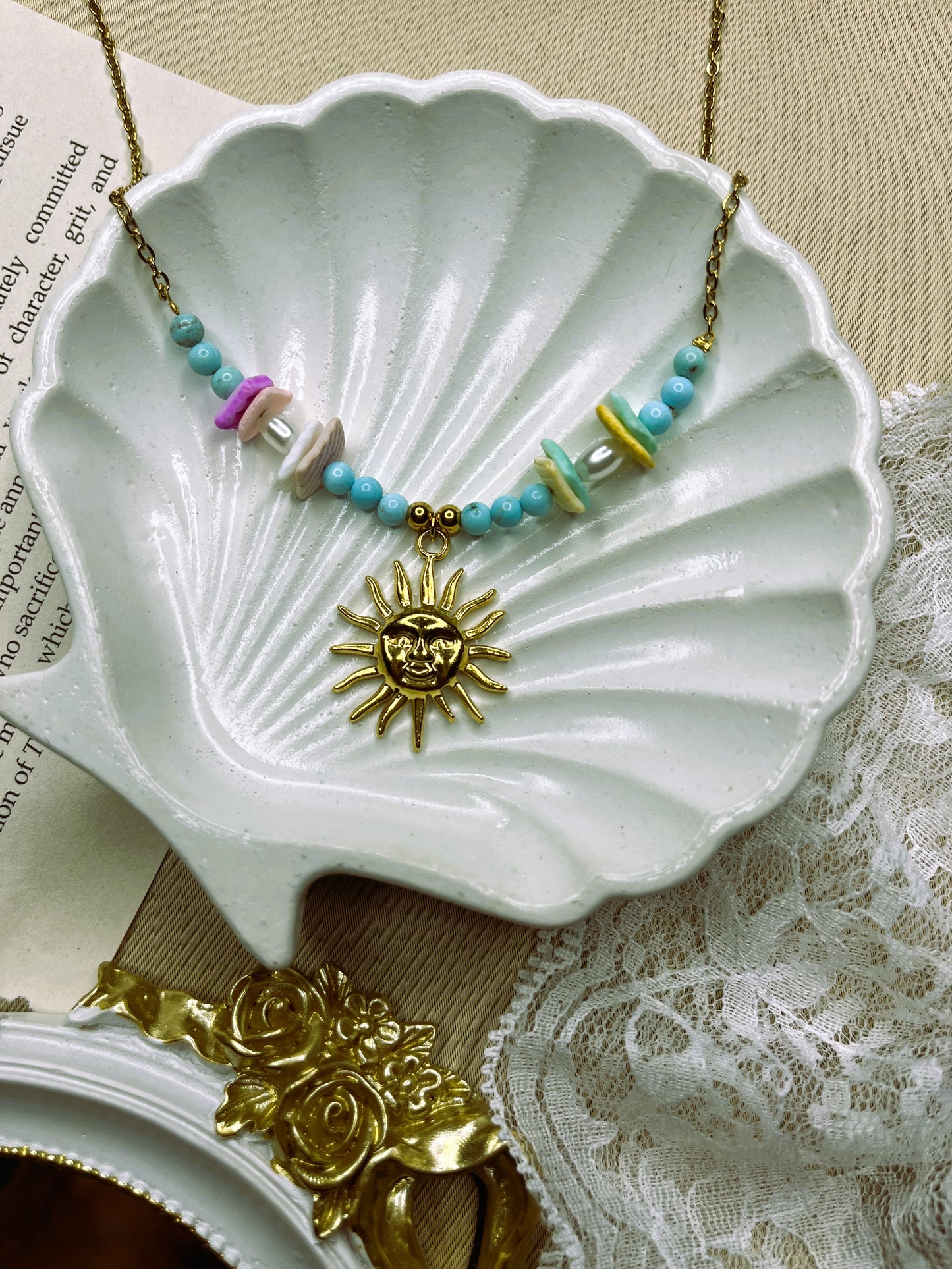 Aurelia Sun 18K Gold Plated Necklace