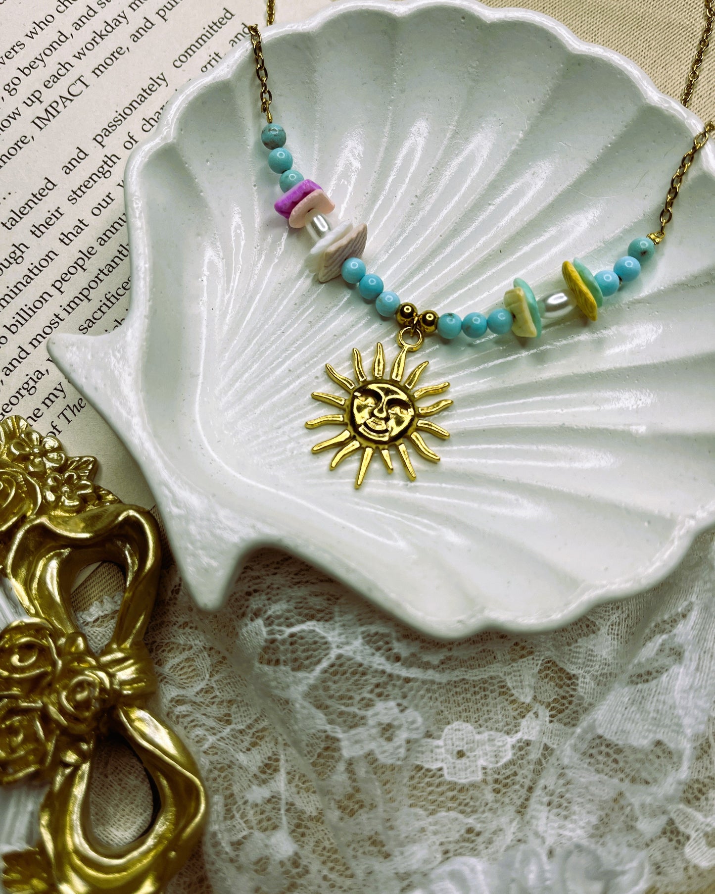 Aurelia Sun 18K Gold Plated Necklace