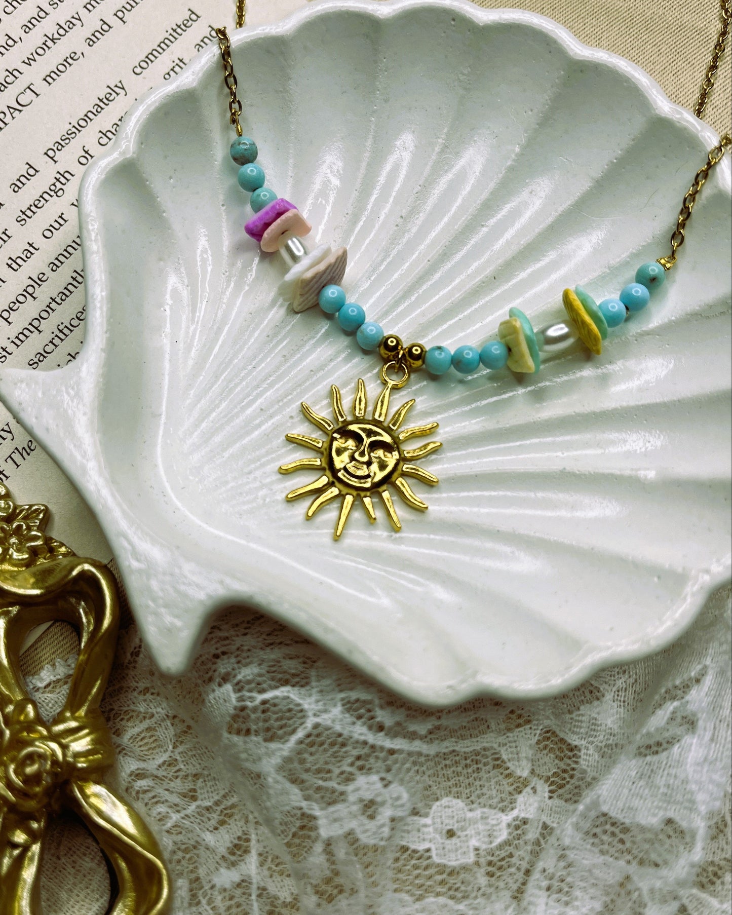 Aurelia Sun 18K Gold Plated Necklace