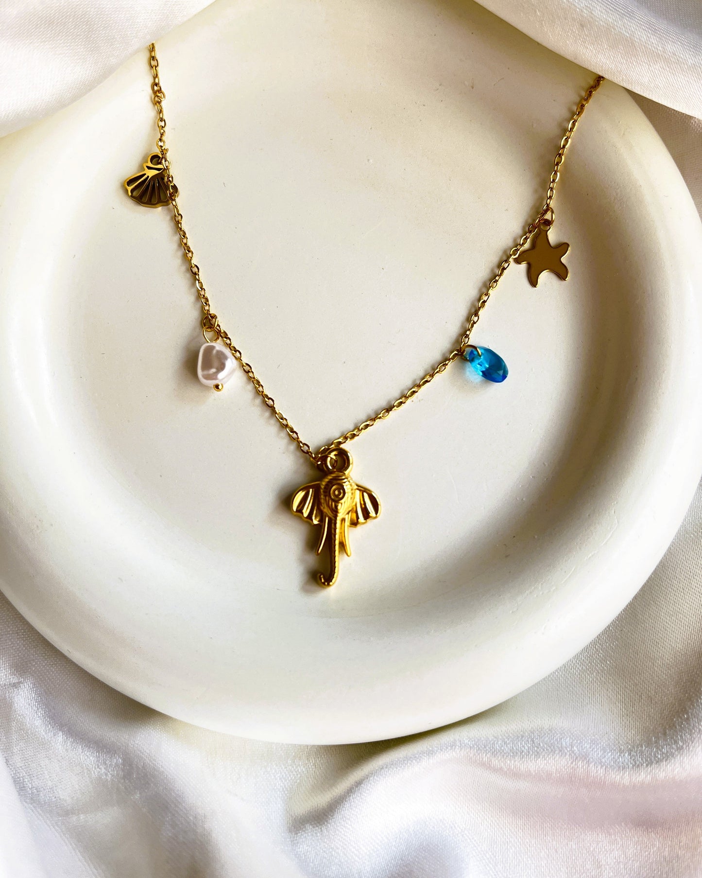 Elevara 18K Gold Plated Necklace