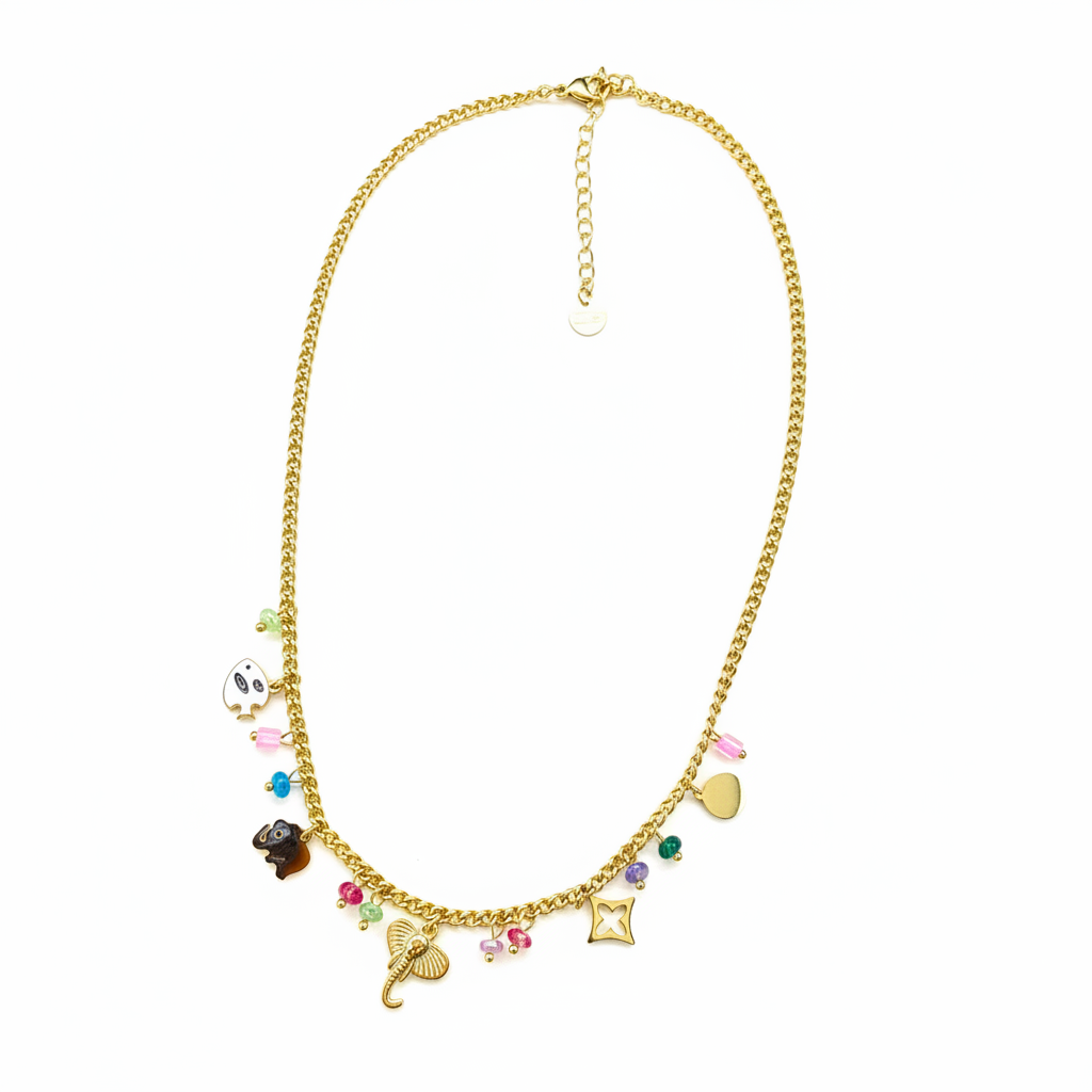 Royal Whispers Charm Necklace