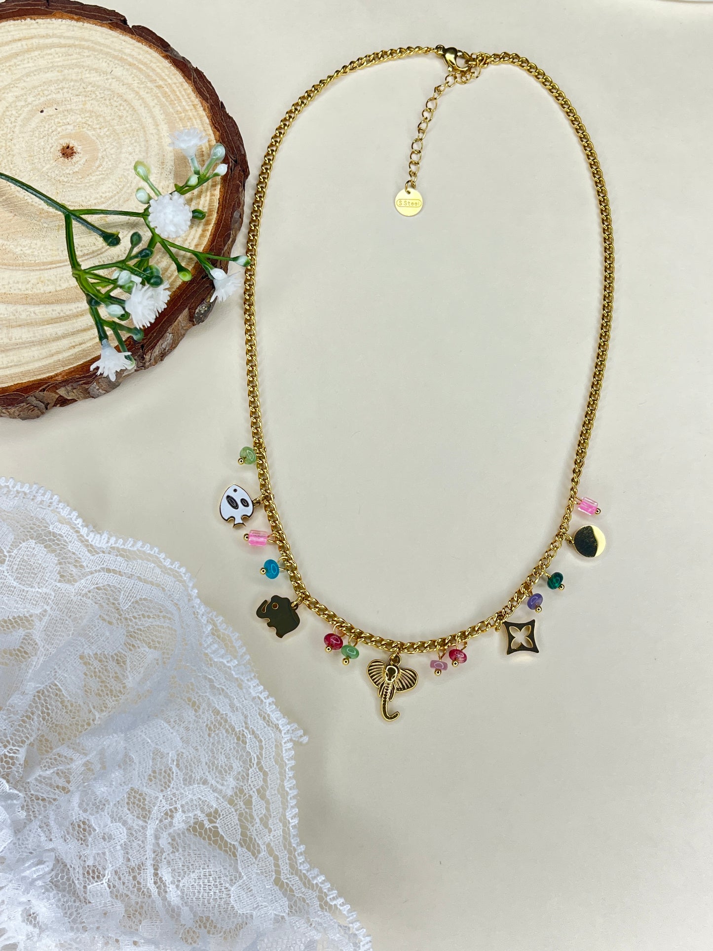 Royal Whispers Charm Necklace