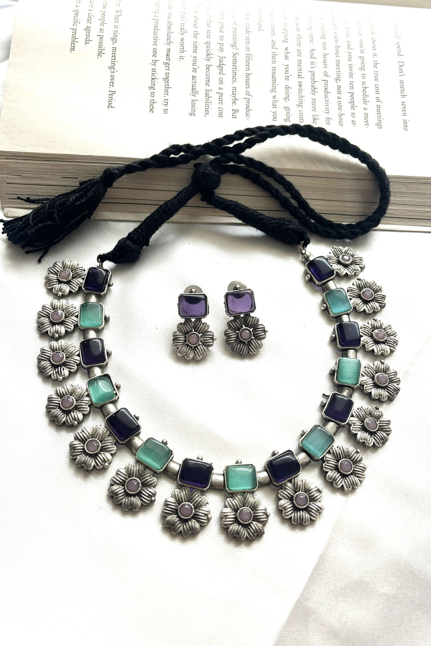 Tarangani Oxidised Necklace Set