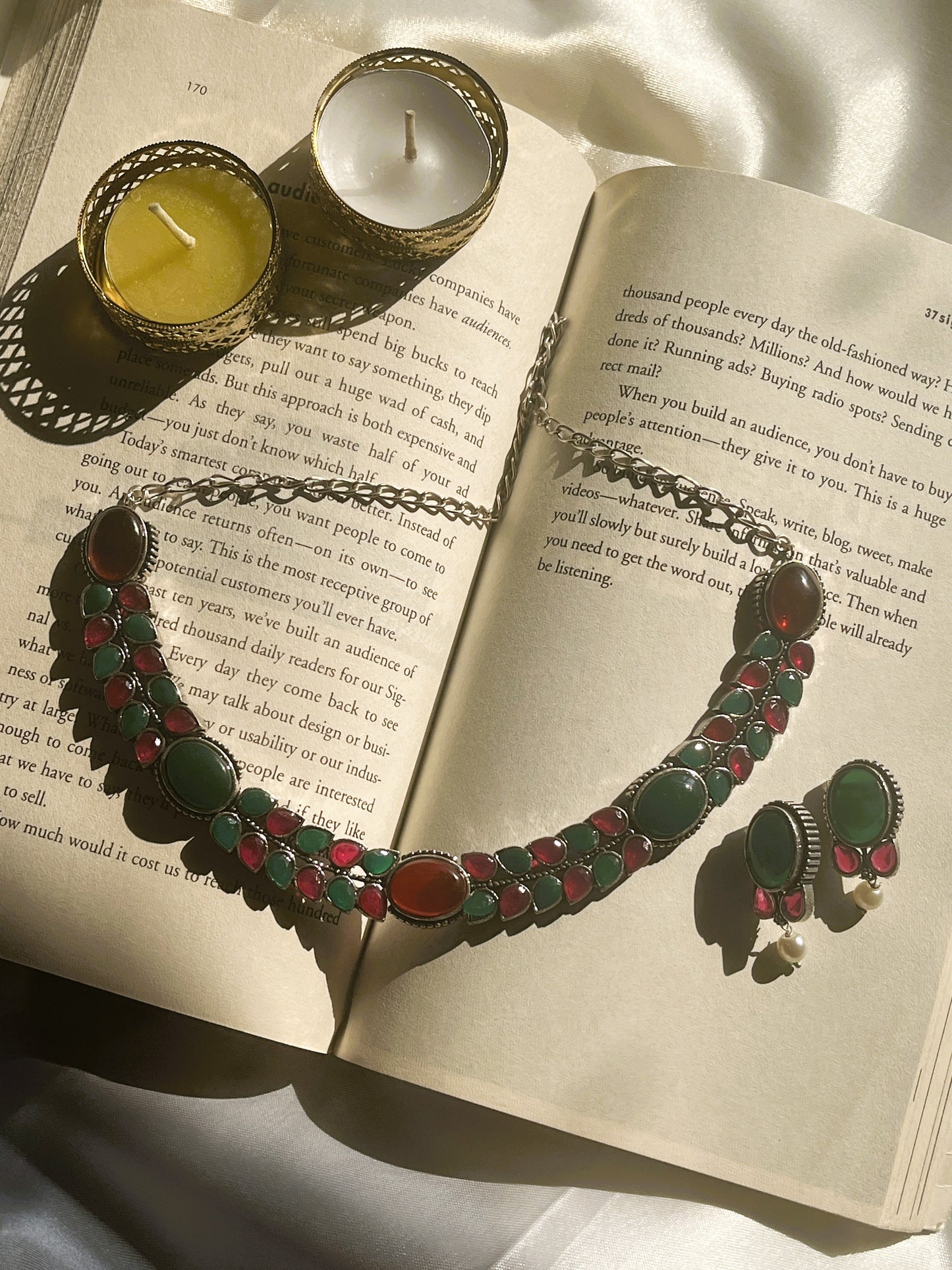 Rajnandini Oxidised Necklace Set