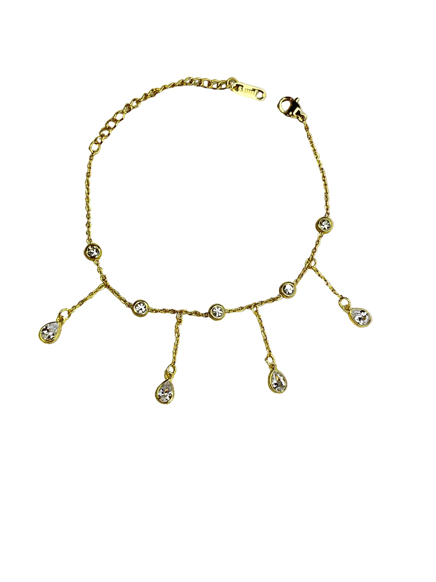 Luna Waterfall 18K Gold Plated Chain Bracelet