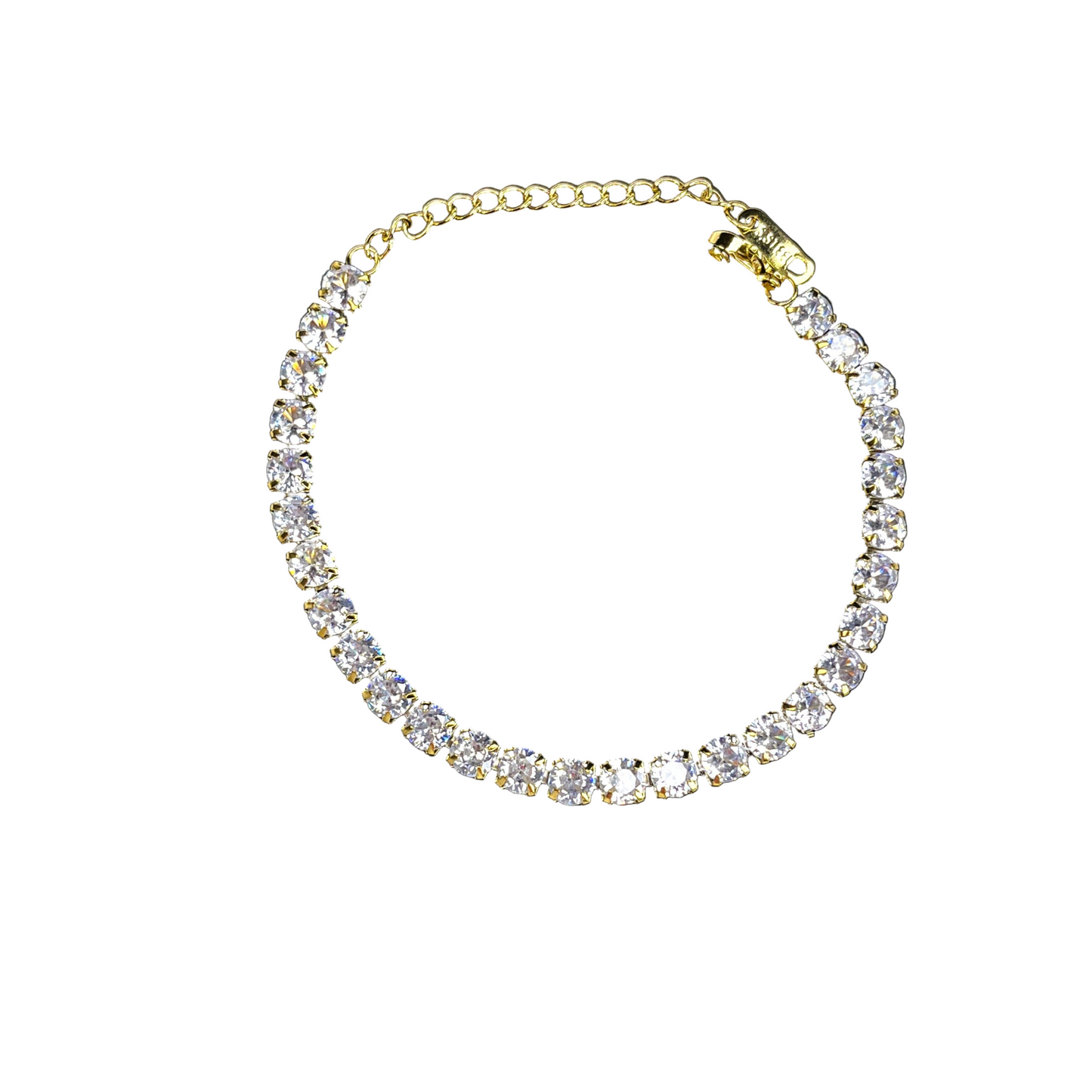 Orris Tennis 18K Gold Plated Chain Bracelet