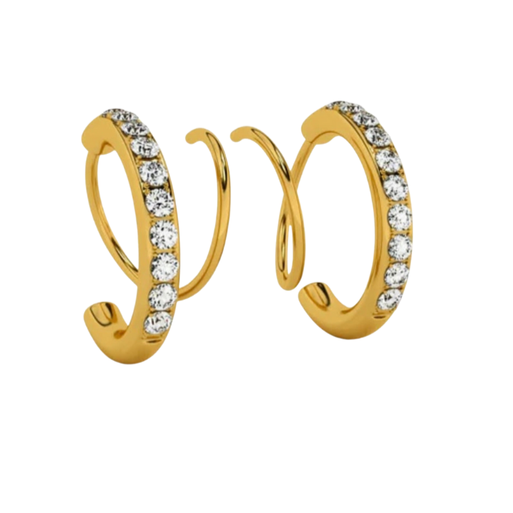 Fake Double Piercing Earrings