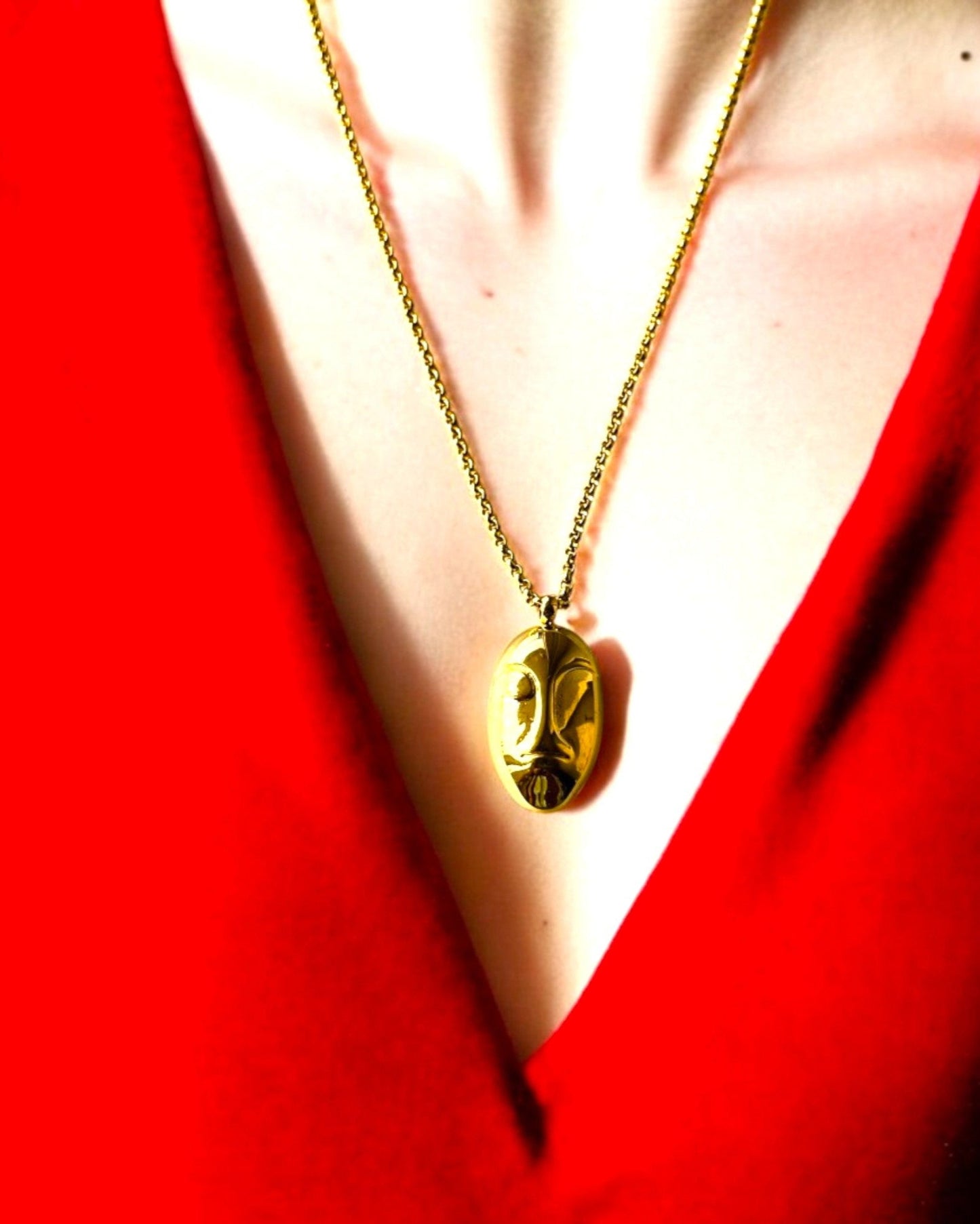 18K Elysian Face Necklace