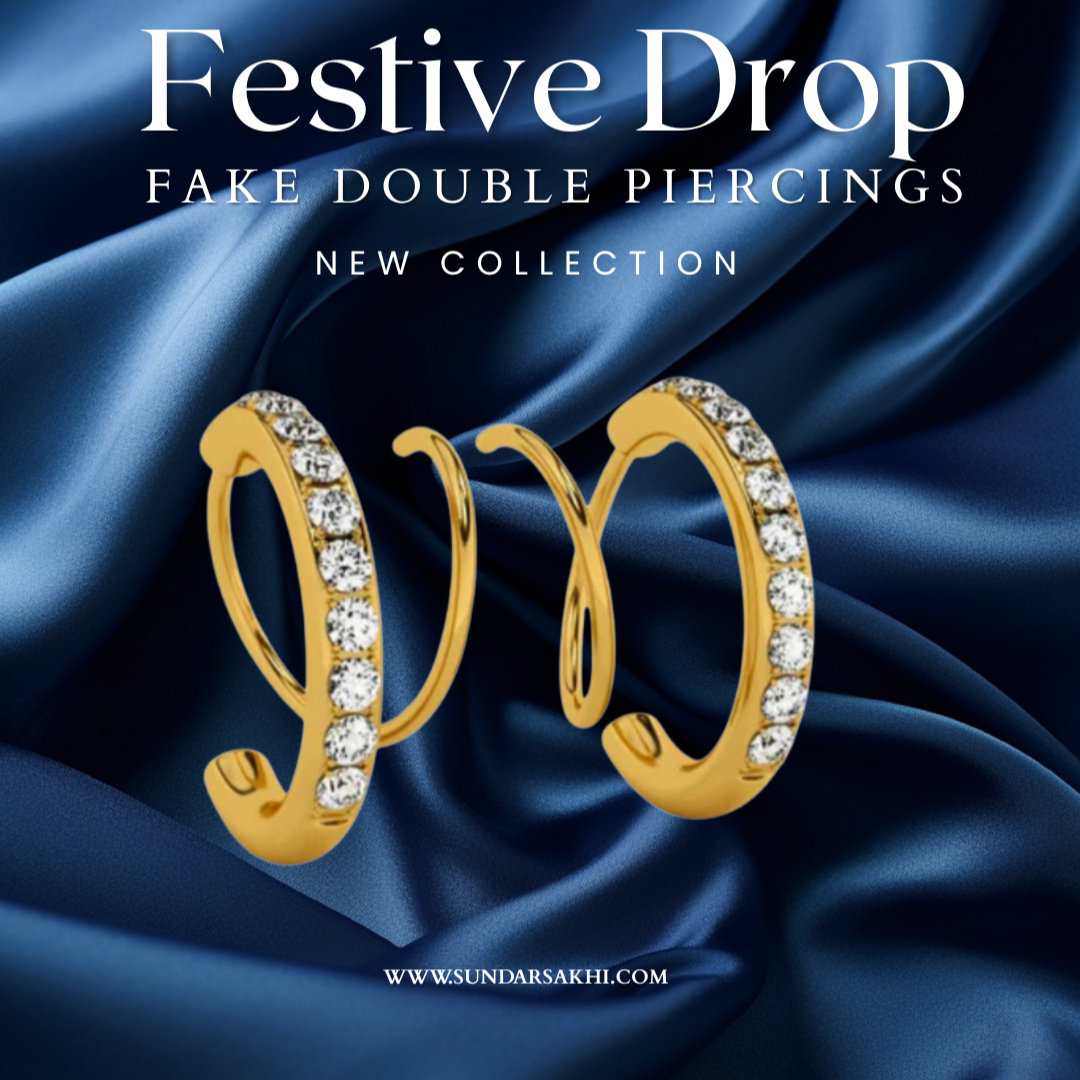 Fake Double Piercing Earrings