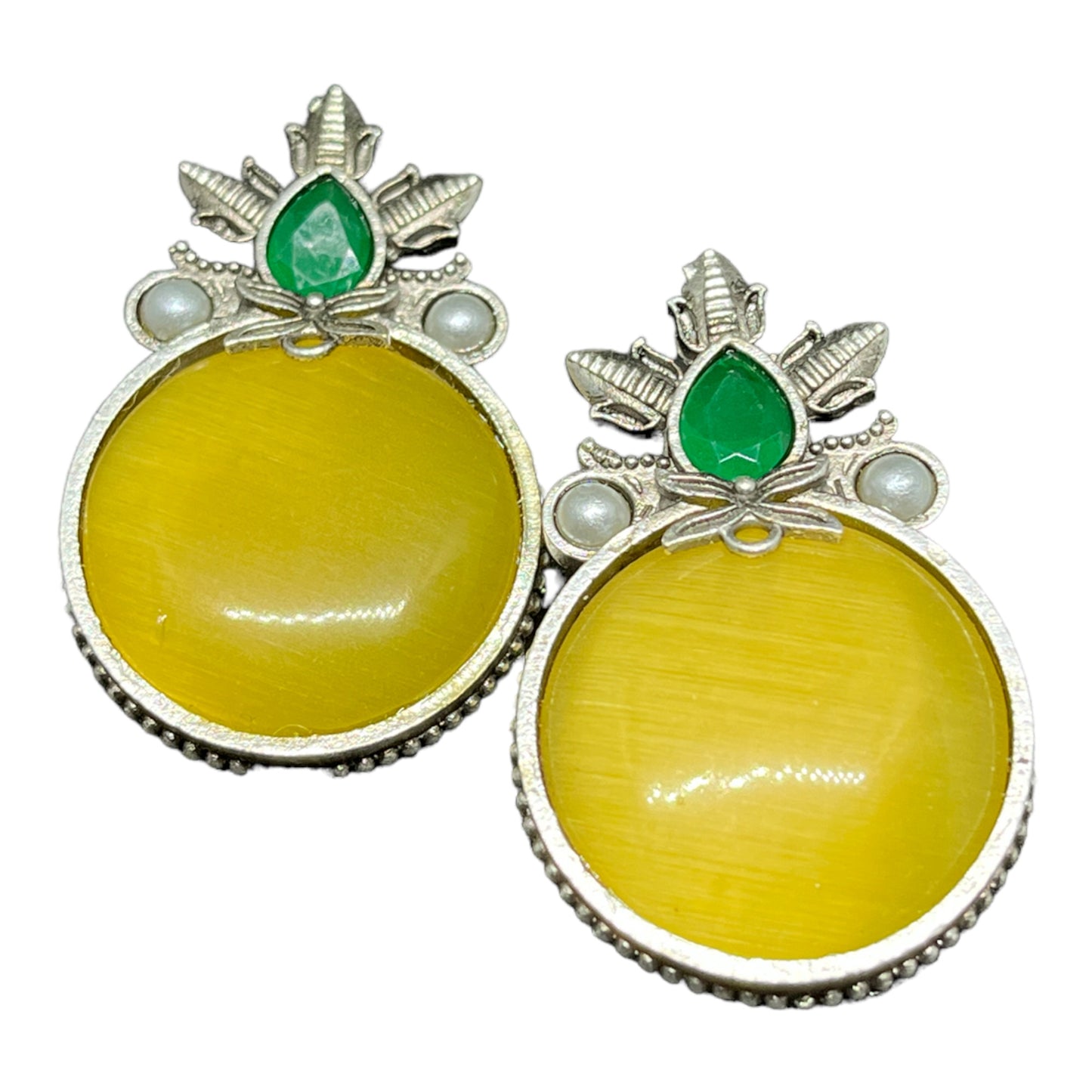 SS Sunshine Circlet Brass Earrings
