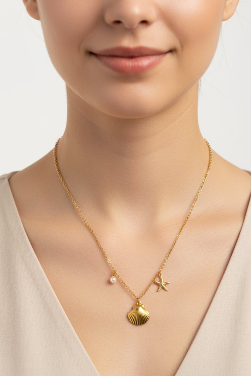 18K Gold Plated Seabreeze Glow Necklace