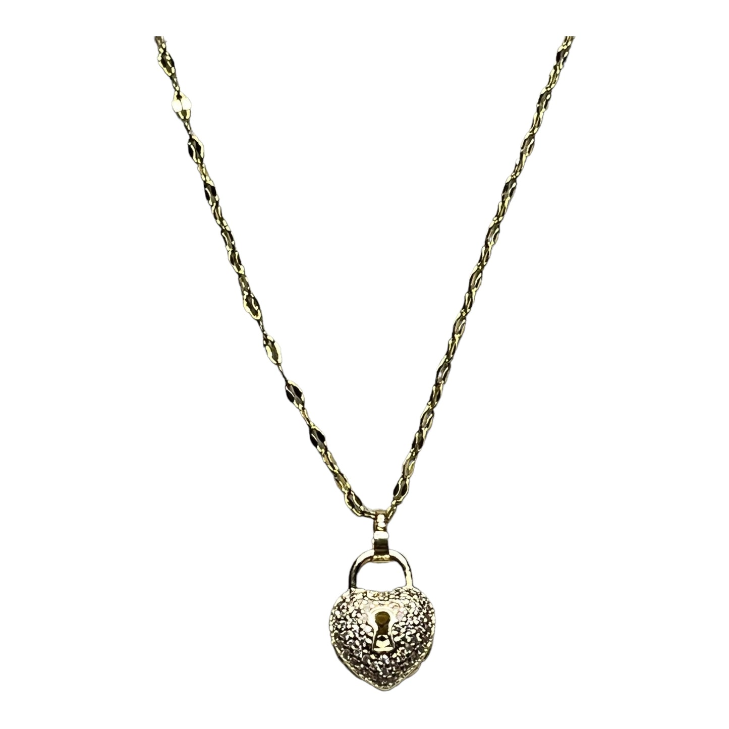 SS Heart's Embrace: Chain & Pendant Set