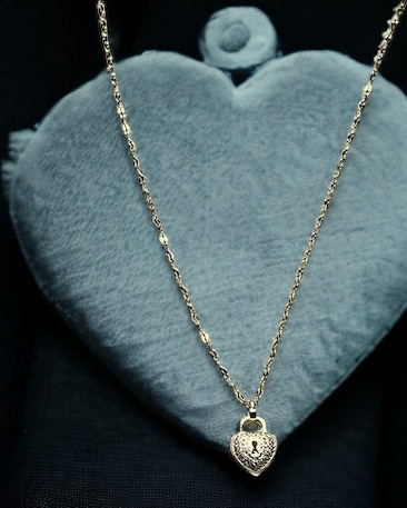 SS Heart's Embrace: Chain & Pendant Set