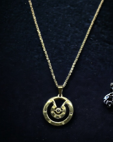 SS Duet Discs Circle Pendant & Chain Collection