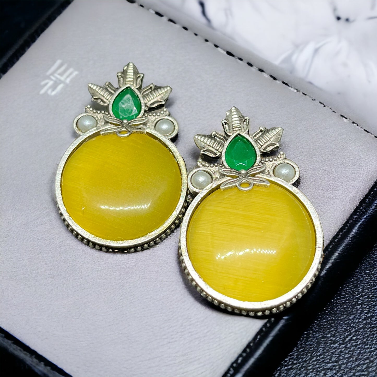 SS Sunshine Circlet Brass Earrings