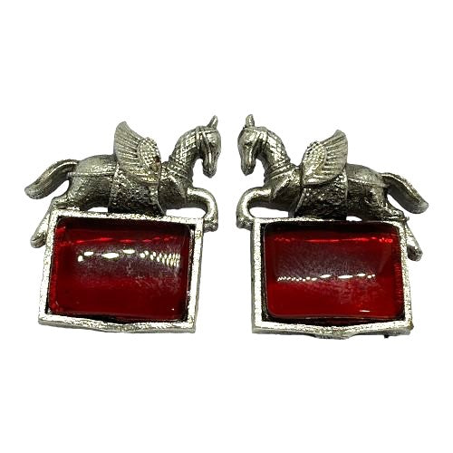 SS Equine Majesty Square Monalisa Stone Studs