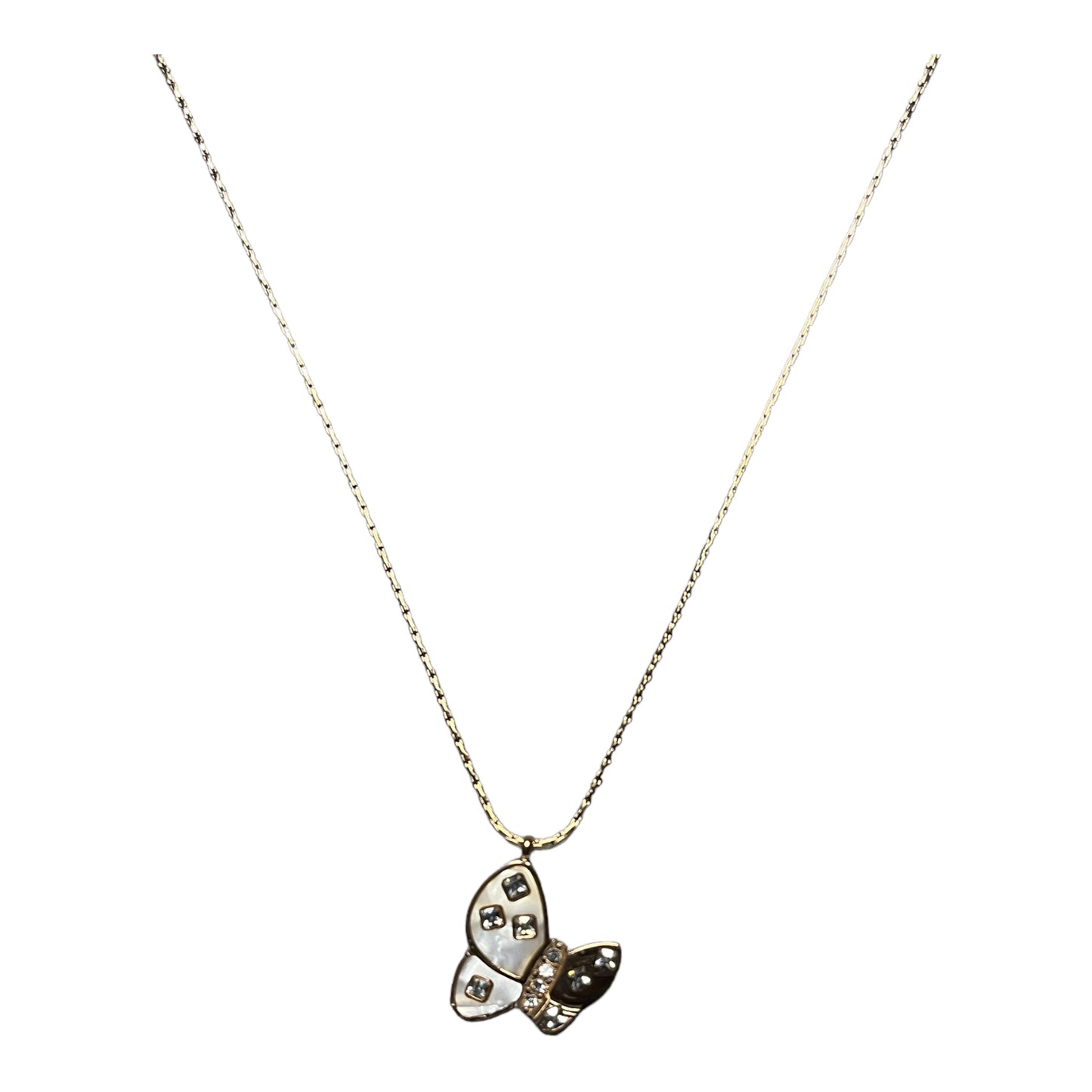 SS Fluttering Beauty: Butterfly Pendant & Chain Set