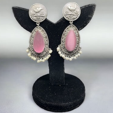 SS Gulabi Pankh Earrings