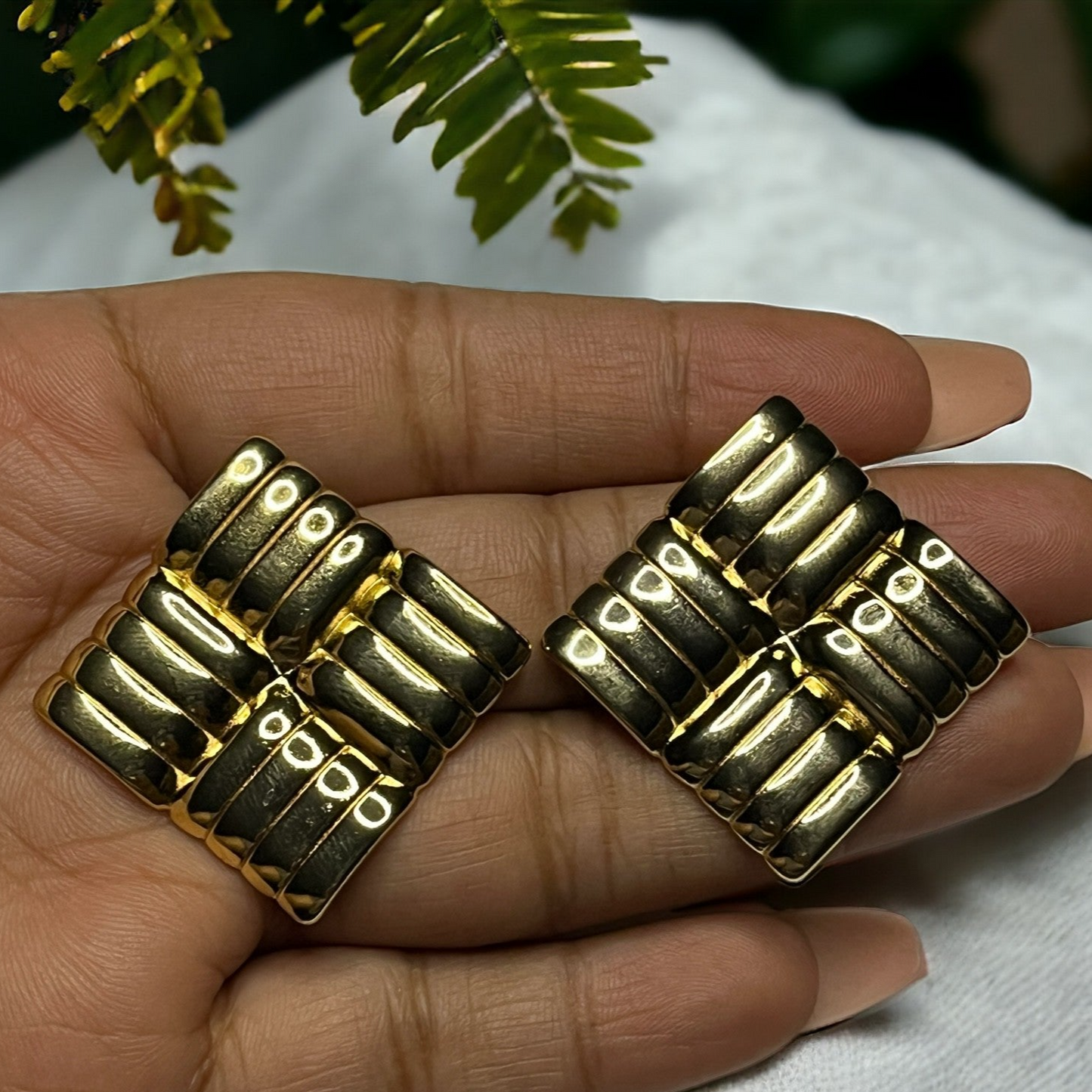 SS Square Bold Studs