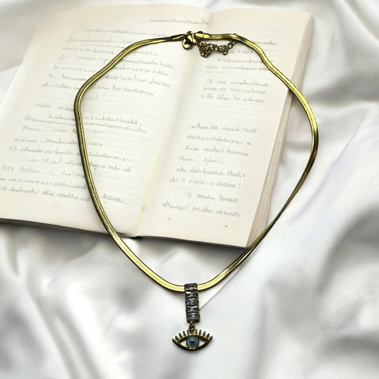SS Lisbon Evil Eye Crystal Necklace
