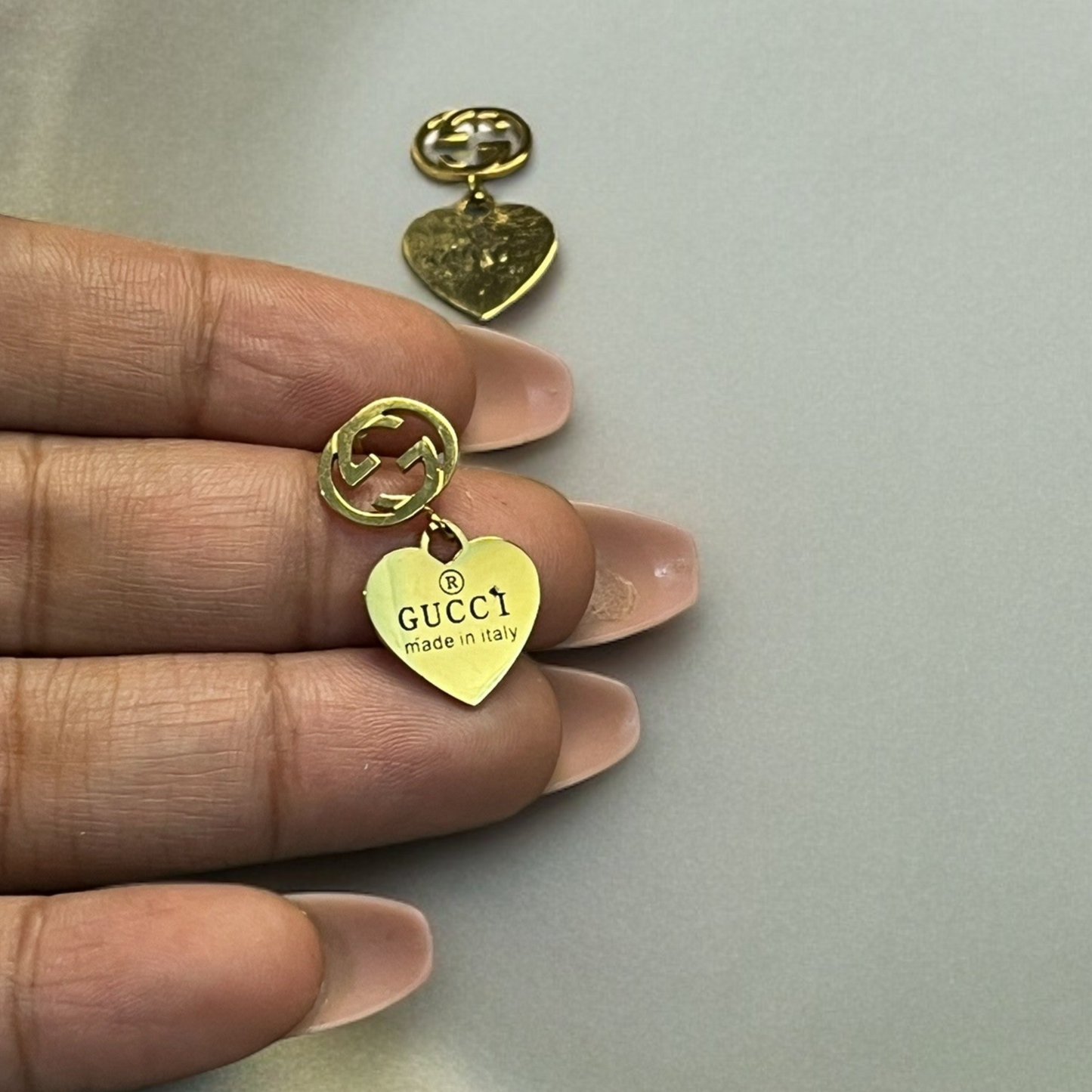 SS Brand Inspired Heart Earrings