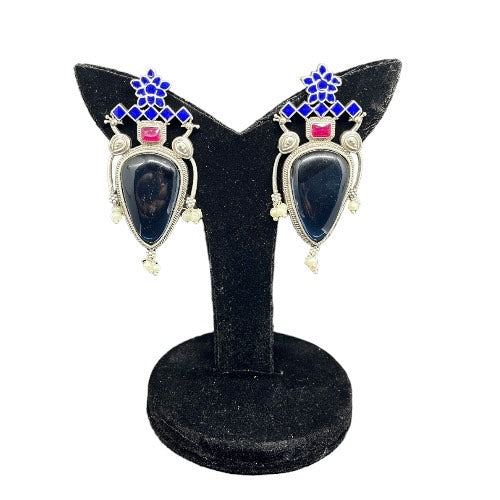 Sundar Sakhi Azure Dream Big Studs Earrings