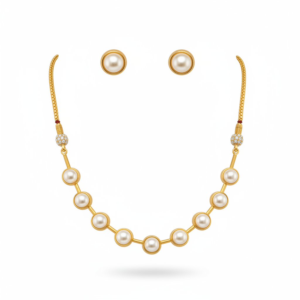 SS Pearl Necklace.