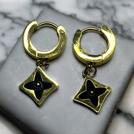 SS Brand Inspired Star Hoops