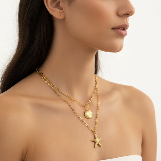 Shell & Star Duo Necklace