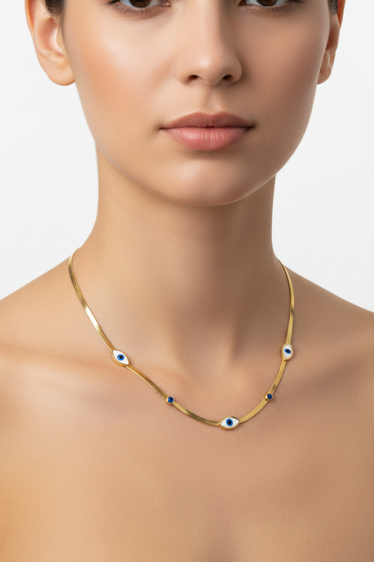 Evil Eye Band Necklace
