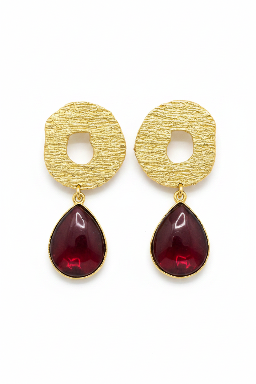 Vinika Crimson Earrings