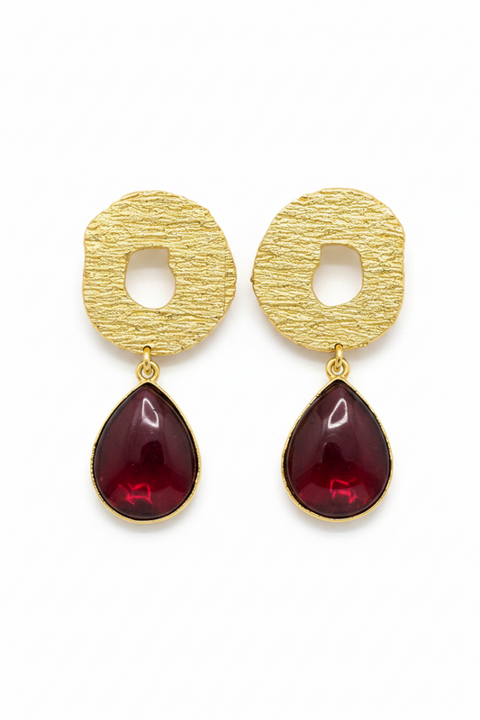 Vinika Crimson Earrings