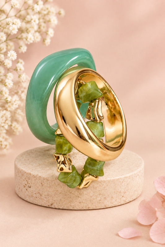Aqua Muse Bangle Stack